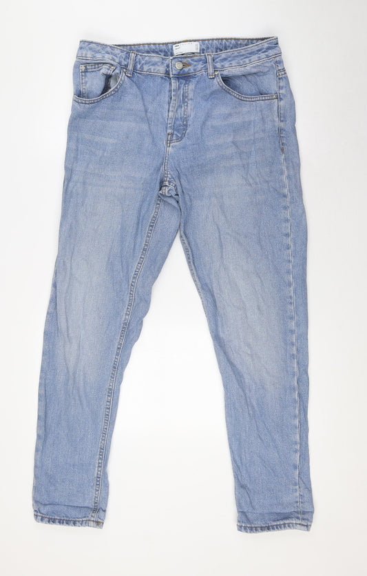 Mens UK Size 34 in ASOS Regular Fit Tapered Blue Jeans