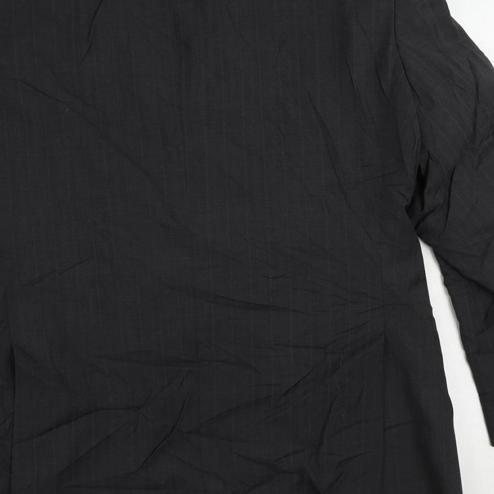 Mens UK Size 42 Racing Green Regular Black Suit Jacket