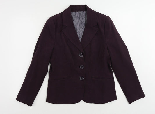 Womens UK Size 10 EWM Purple Jacket