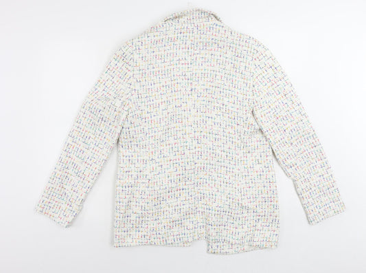 Womens UK Size 10 Marks and Spencer White Jacket