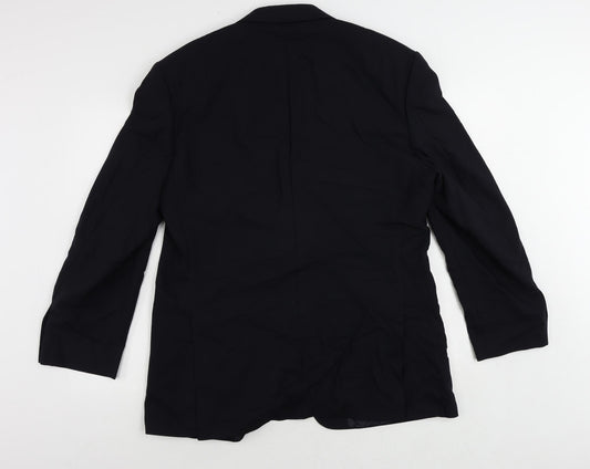 Mens UK Size 46 Marks and Spencer Regular Blue Suit Jacket