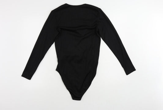 Womens UK Size 12 New Look One-Piece Black Bodysuit