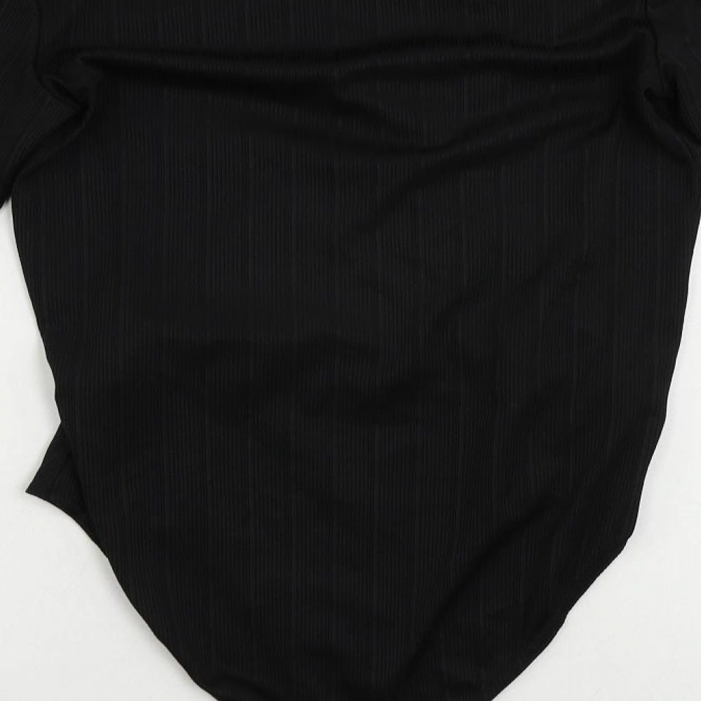 Womens UK Size 12 New Look One-Piece Black Bodysuit