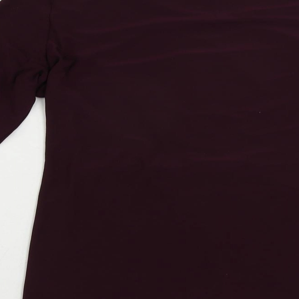Womens UK Size 8 Dorothy Perkins Purple Basic Blouse