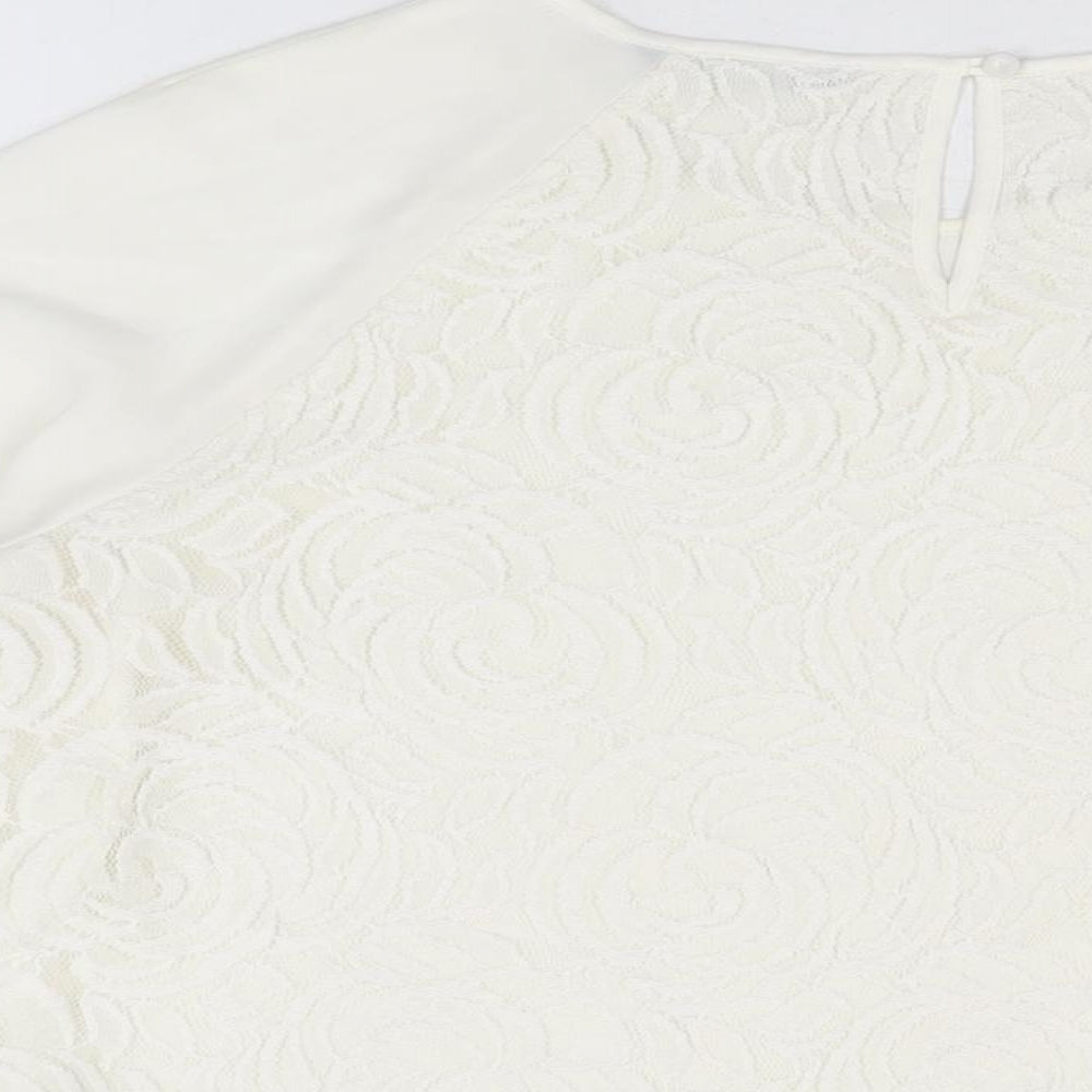Womens UK Size 16 Marks and Spencer White Basic Blouse