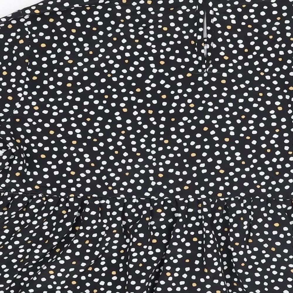 Womens UK Size 8 New Look Black Basic Blouse