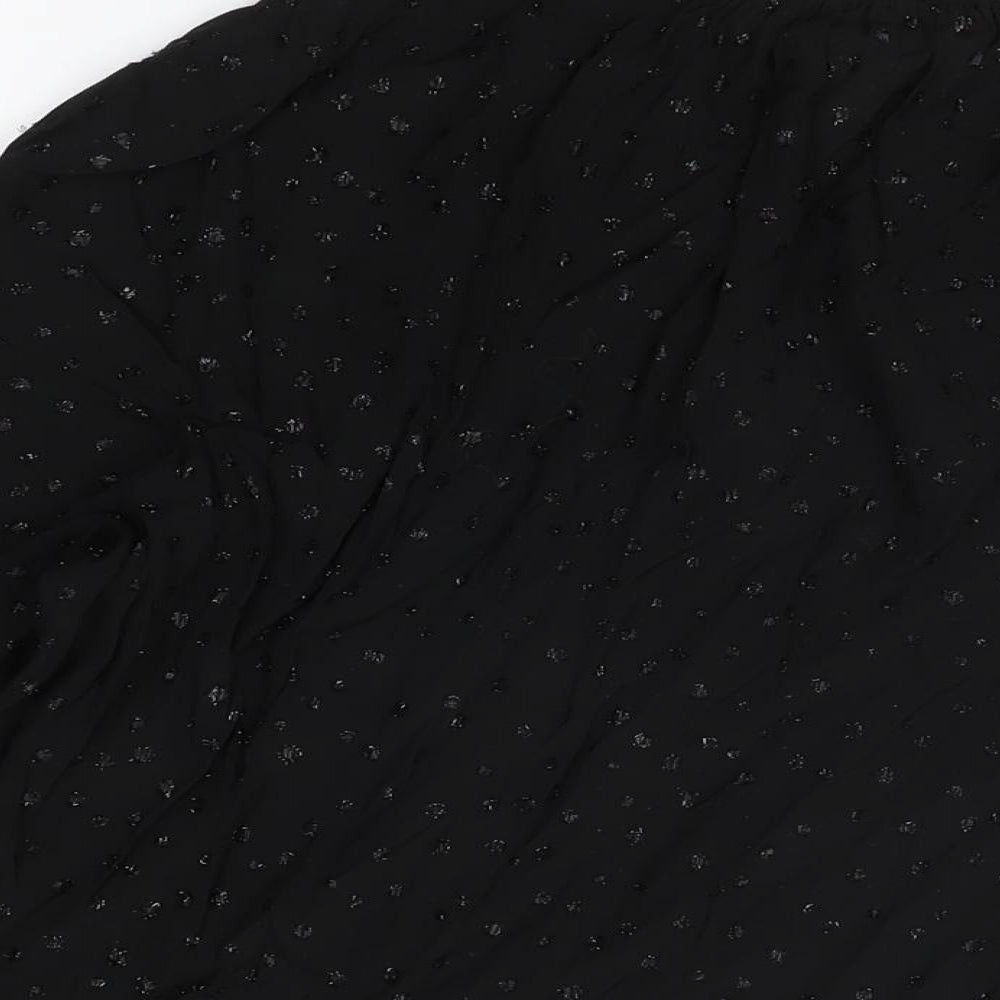 Womens UK Size 10 The White Company Black Basic Blouse