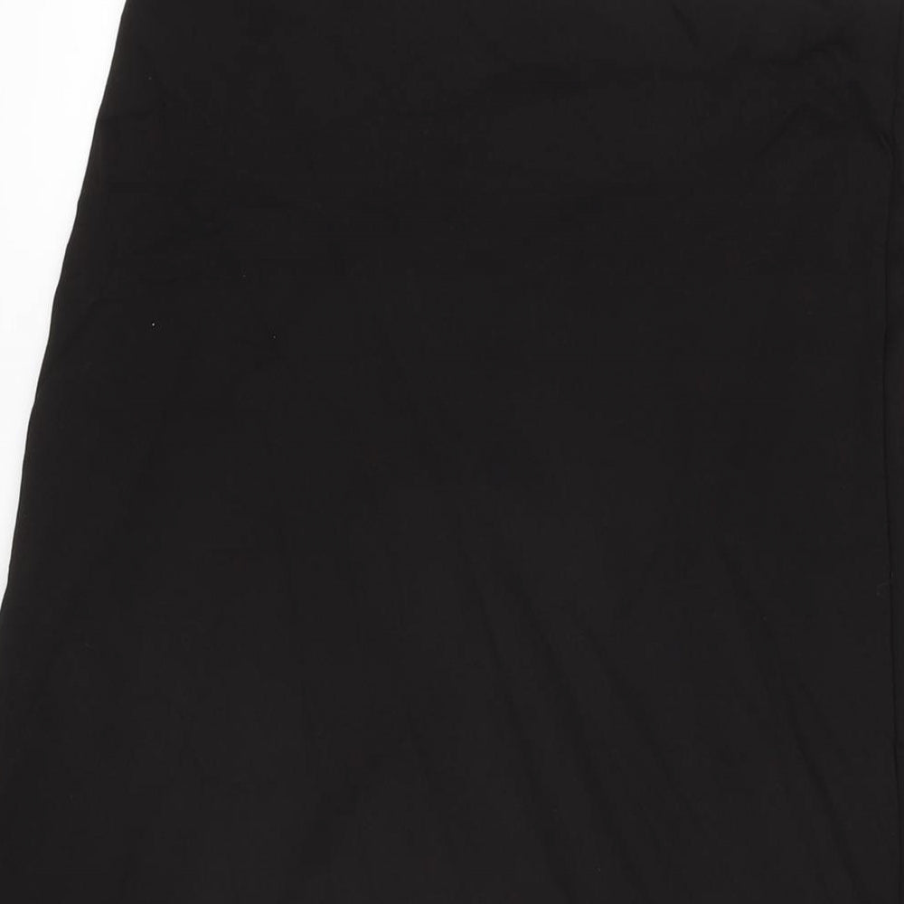 Monki Womens Black Viscose Flare Skirt Size S