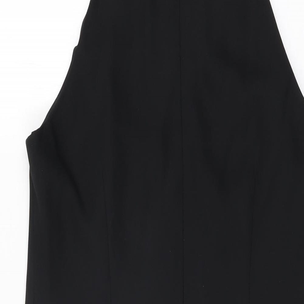 Opera Richards Womens Black Polyester Shift Size 12 Round Neck Zip
