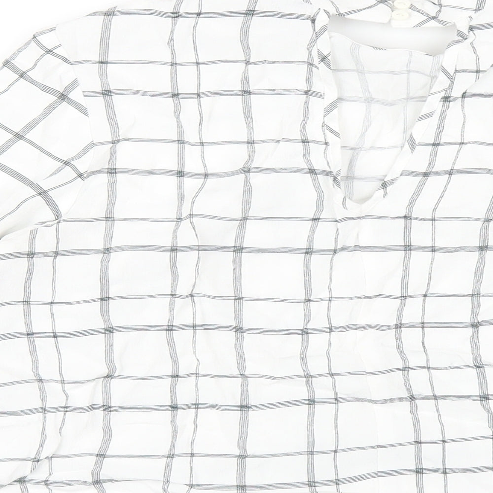 Womens UK Size 14 Marks and Spencer White Basic T-Shirt