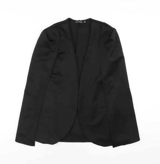 Womens UK Size 10 PRETTYLITTLETHING Black Jacket