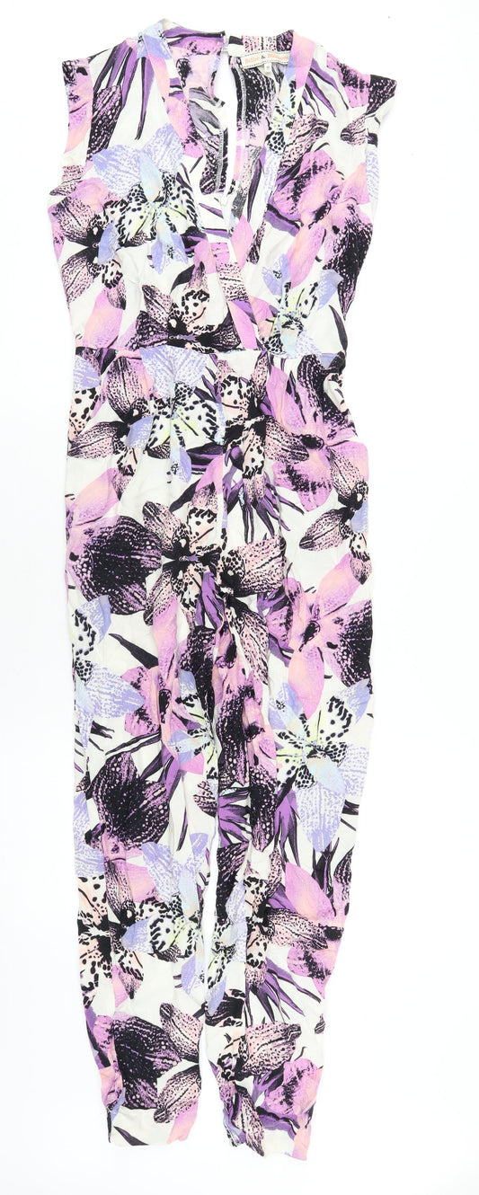 Womens UK Size 10 Dorothy Perkins One-Piece Multicoloured Jumpsuit