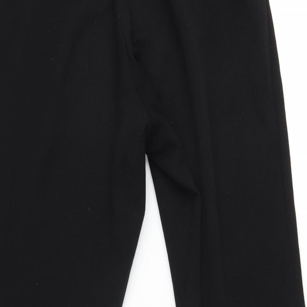 New Look Womens Black Polyester Trousers Size 12 L31 in Regular