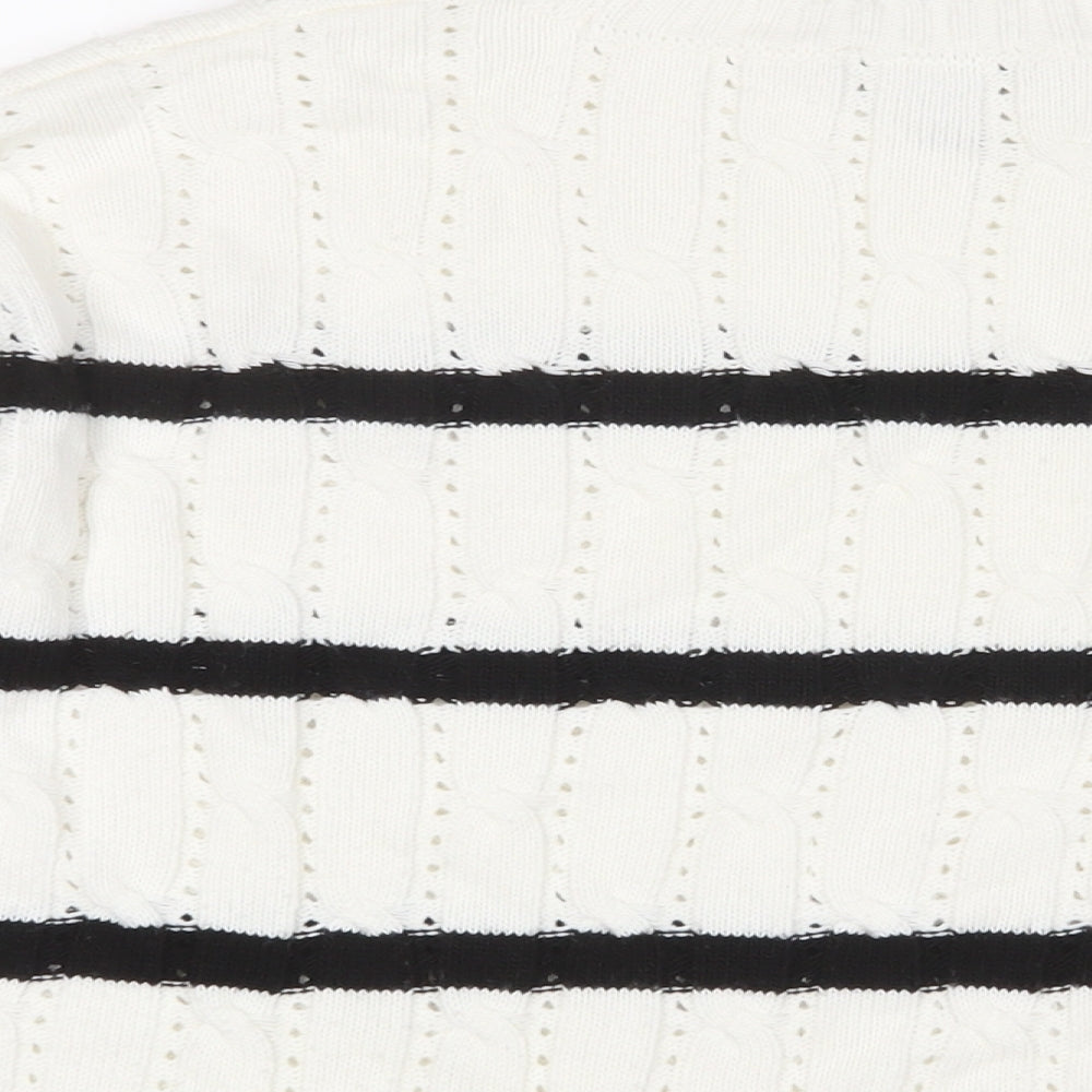 Womens UK Size XS New Look White Pullover Jumper