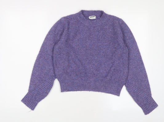 Womens UK Size L Noisy may Purple Pullover Jumper