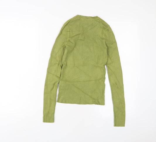 Womens UK Size S RESERVED Green Pullover Jumper