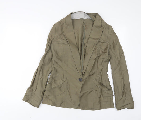 Womens UK Size S Zara Green Jacket