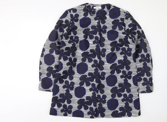 Precis Womens Blue Floral Jacket Size 14