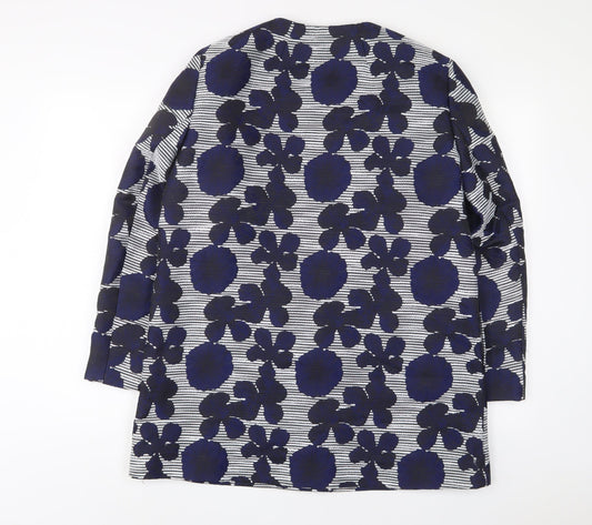 Precis Womens Blue Floral Jacket Size 14