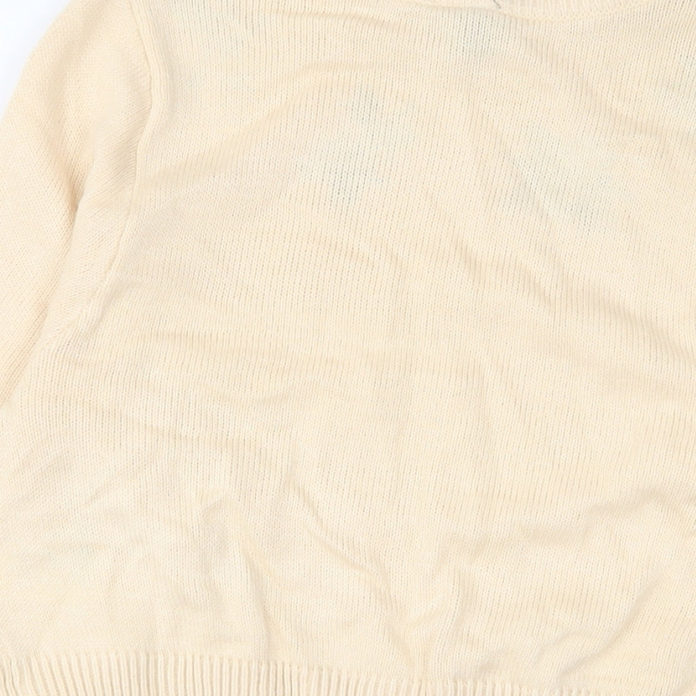 Womens UK Size S H&M Beige Pullover Jumper