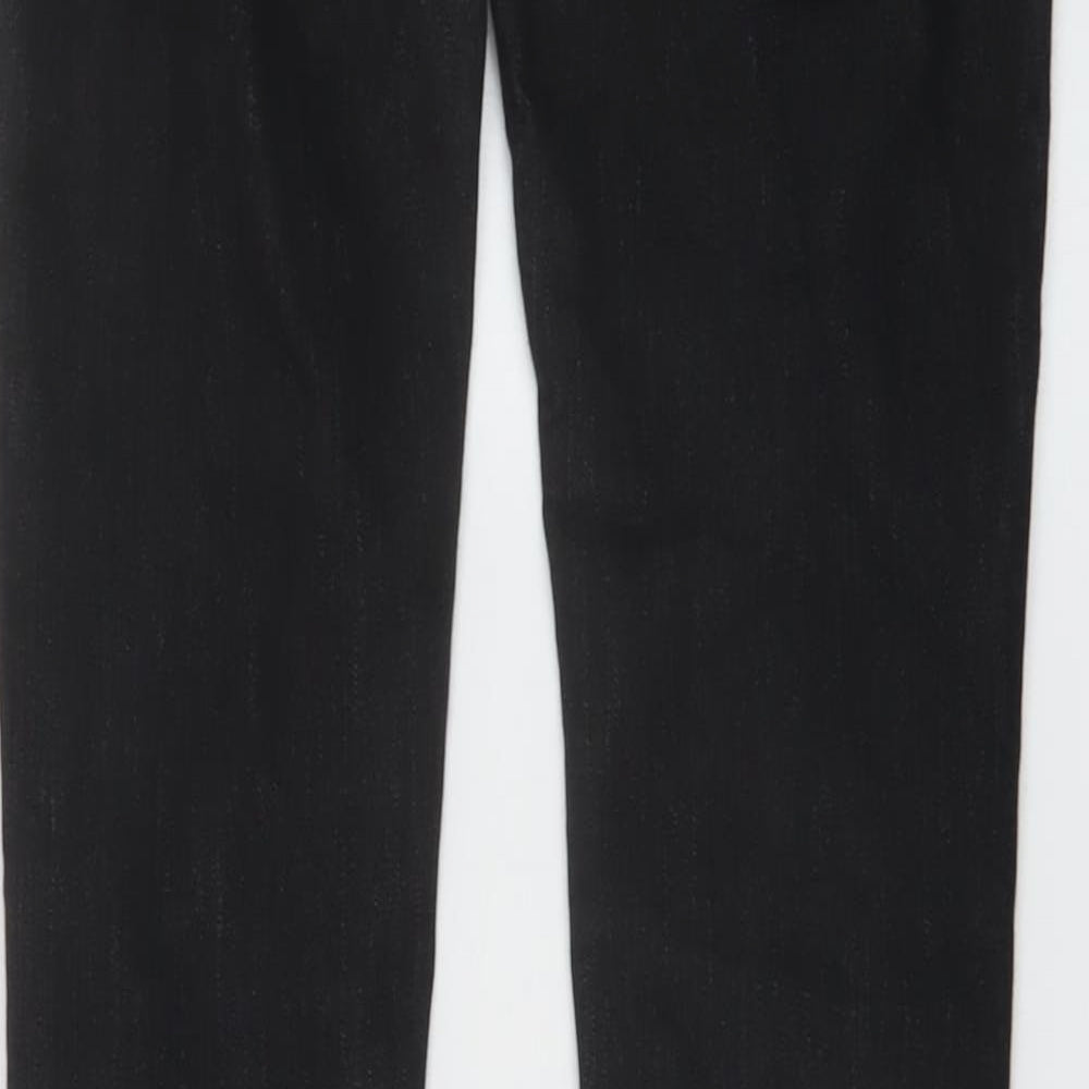 Denim & Co. Womens Black Cotton Skinny Jeans Size 8 L33 in Regular Button