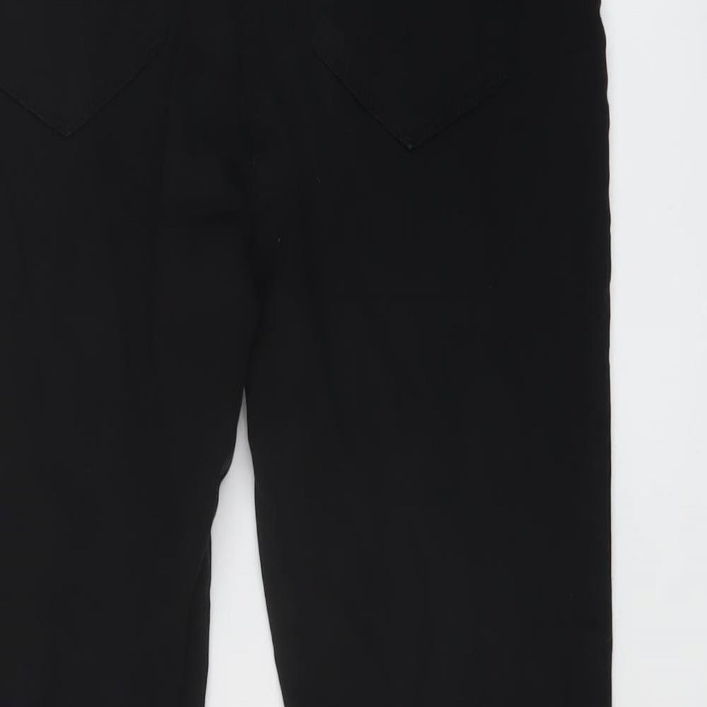 NEXT Womens Black Cotton Jegging Jeans Size 10 L28 in Regular Button