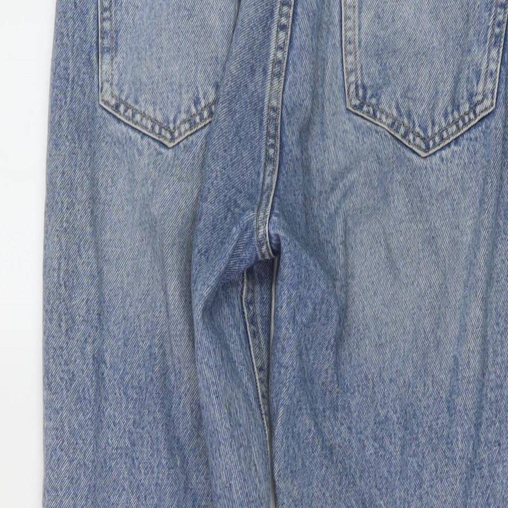 Womens UK Size 8 Stradivarius Regular Fit Mom Blue Jeans