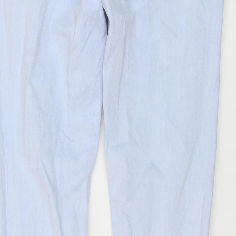 Boohoo Mens Blue Cotton Skinny Jeans Size 30 in L27 in Regular Button