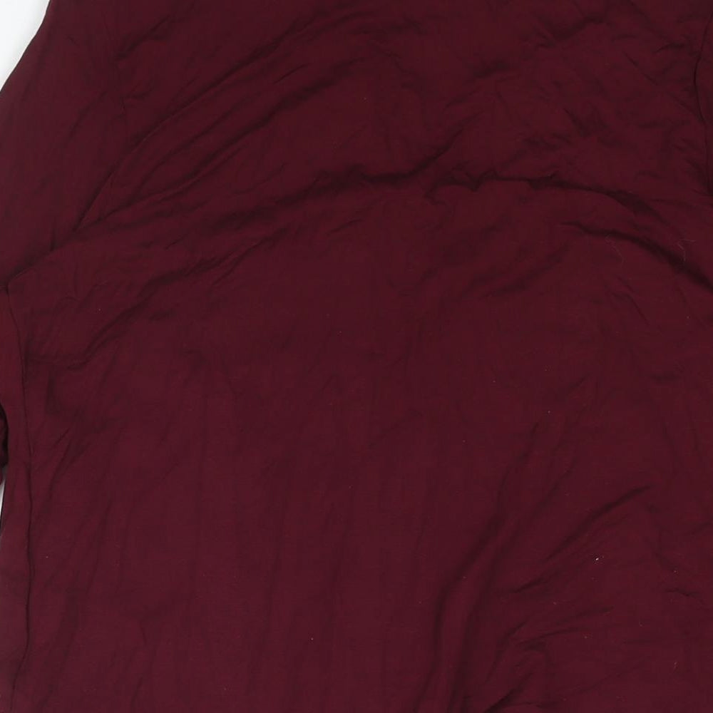 Womens UK Size 14 Marks and Spencer Red Basic Blouse