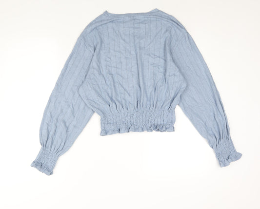 Womens UK Size M Divided by H&M Blue Pullover Jumper