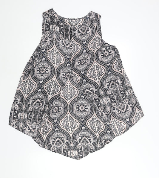 Womens UK Size 16 Dorothy Perkins Black Camisole Blouse
