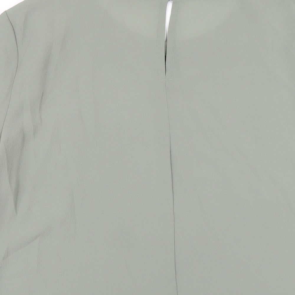 Womens UK Size 12 Marks and Spencer Green Basic T-Shirt