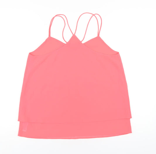 Womens UK Size 10 New Look Pink Camisole T-Shirt