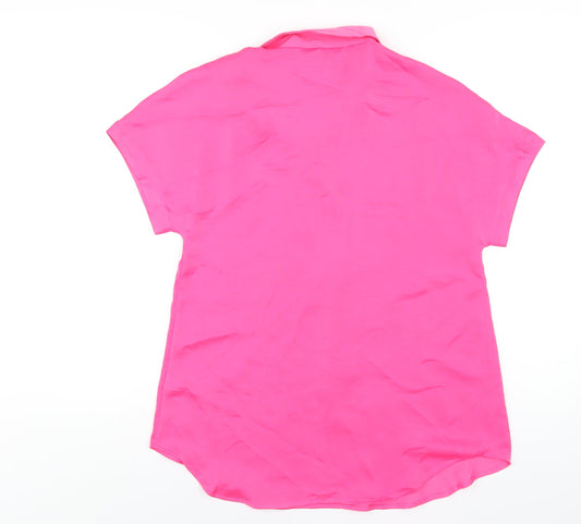 Womens UK Size 6 Marks and Spencer Pink Basic T-Shirt