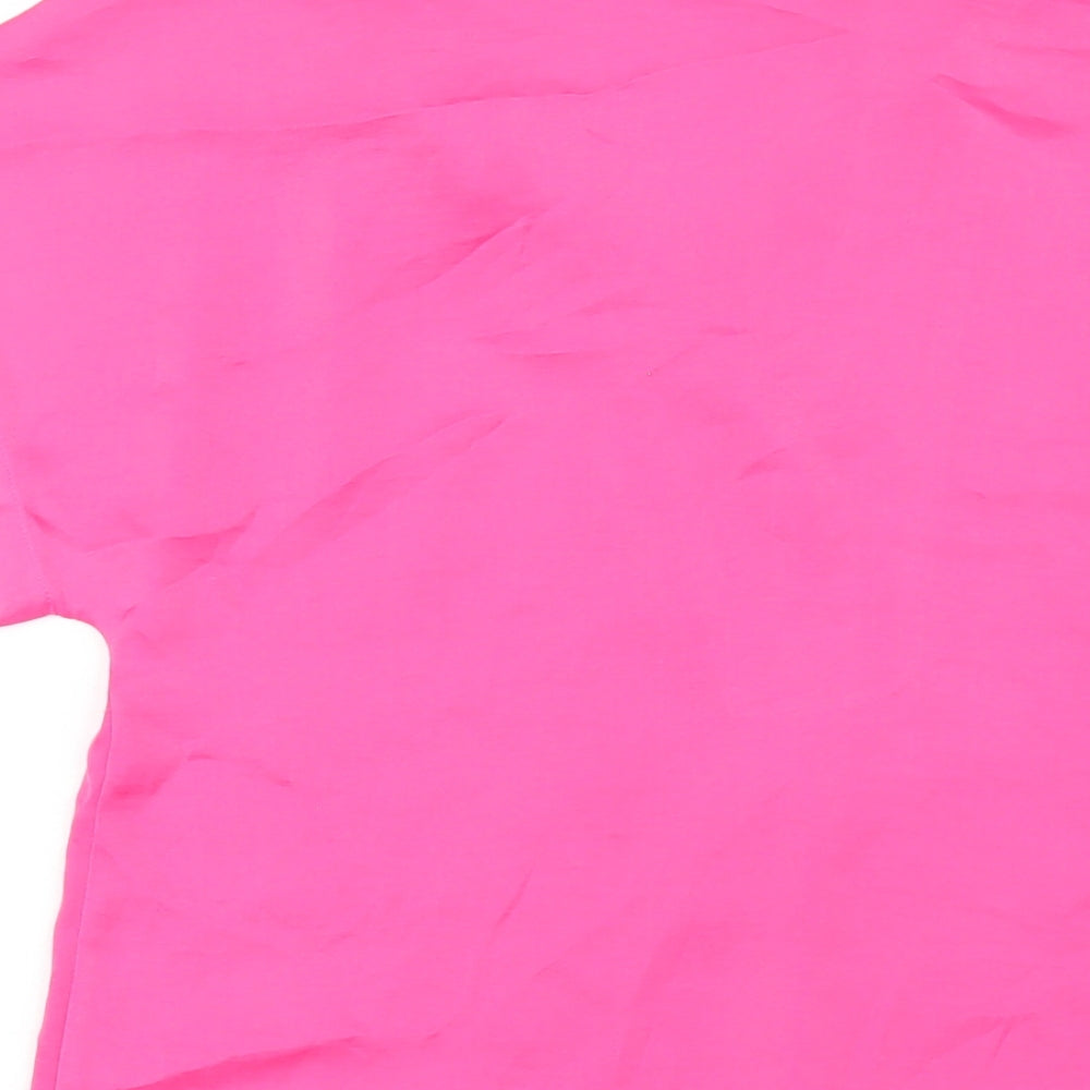 Womens UK Size 6 Marks and Spencer Pink Basic T-Shirt