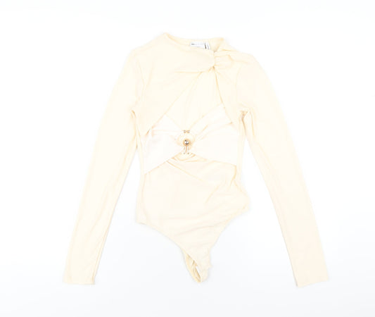 Womens UK Size 6 ASOS One-Piece Ivory Bodysuit