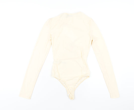 Womens UK Size 6 ASOS One-Piece Ivory Bodysuit