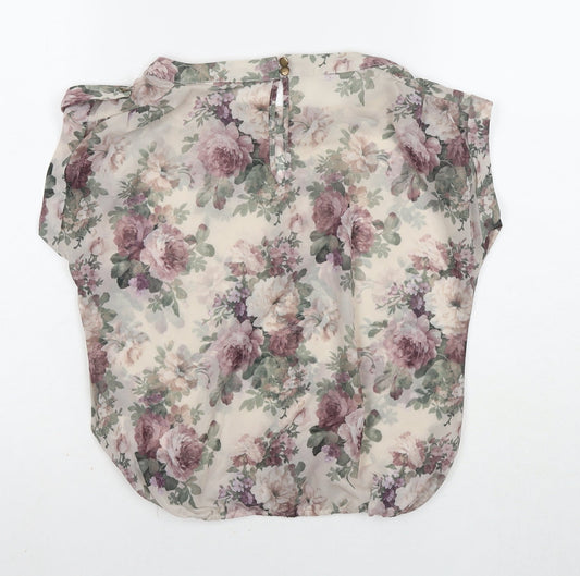 Womens UK Size 8 New Look Multicoloured Basic Blouse