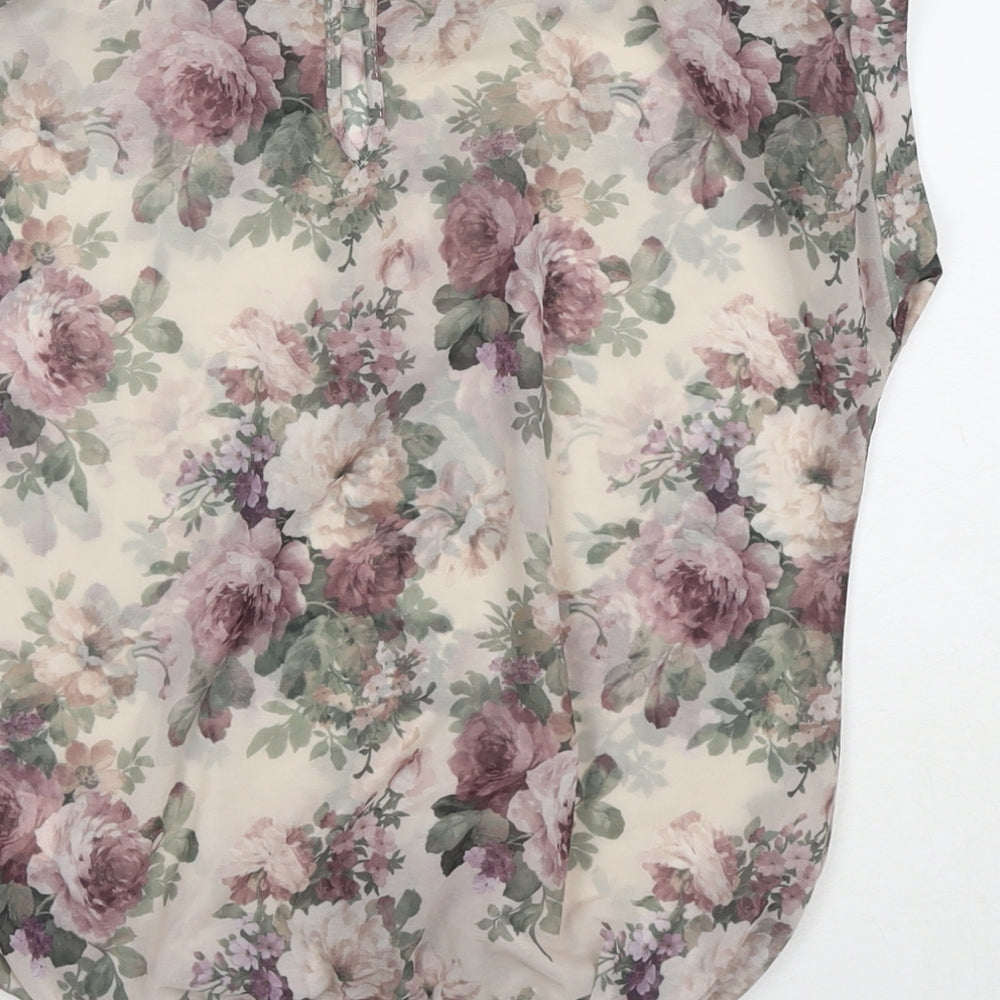 Womens UK Size 8 New Look Multicoloured Basic Blouse