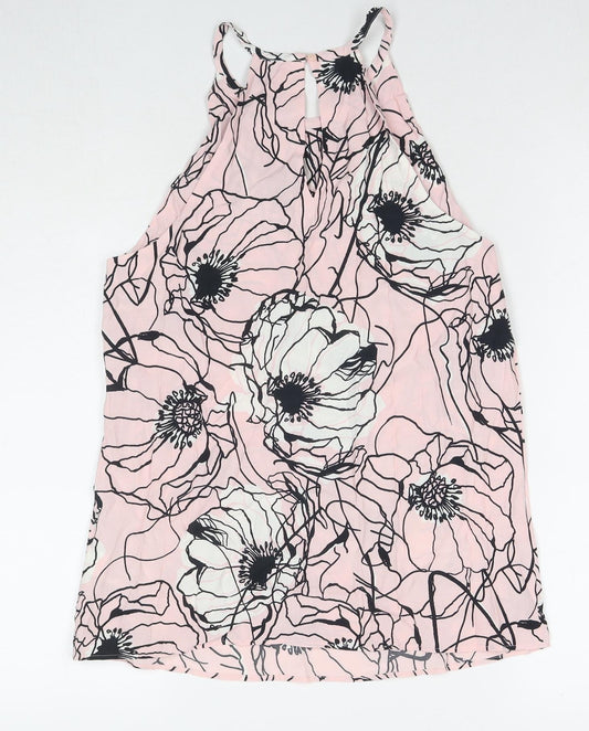 Womens UK Size 10 Marks and Spencer Pink Basic Tank