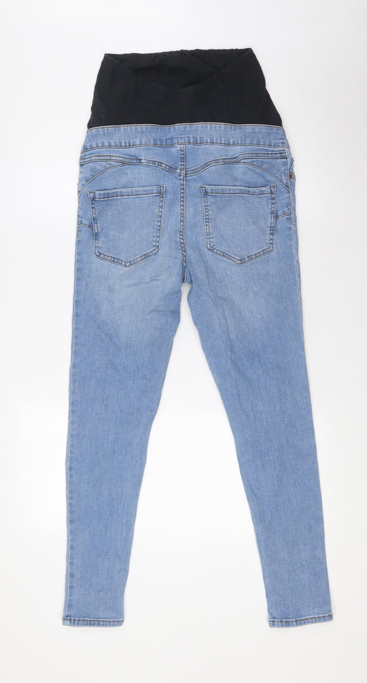 New Look Womens Blue Cotton Skinny Jeans Size 10 L27 in Slim