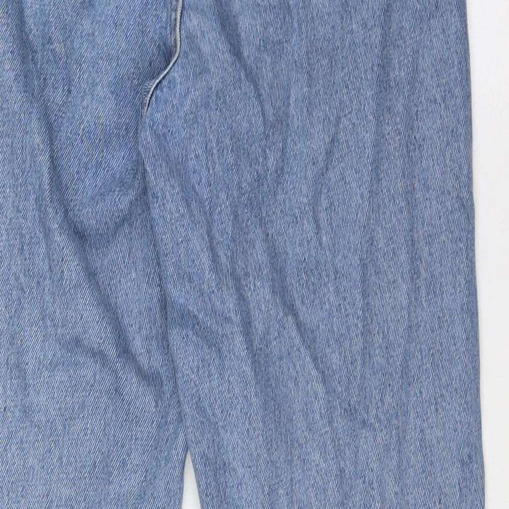 Denim Co Womens Blue Cotton Mom Jeans Size 8 L30 in Regular Button