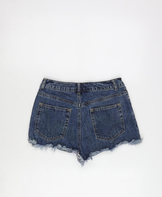 Womens UK Size 6 Missguided Regular Fit Cut-Off Shorts