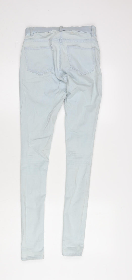 George Womens Blue Cotton Blend Tapered Jeans Size XS L31.5 in Regular Zip