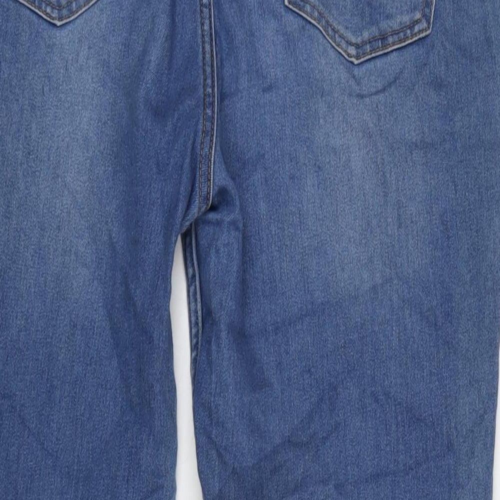 Womens UK Size 14 Denim Regular Fit Straight Blue Jeans
