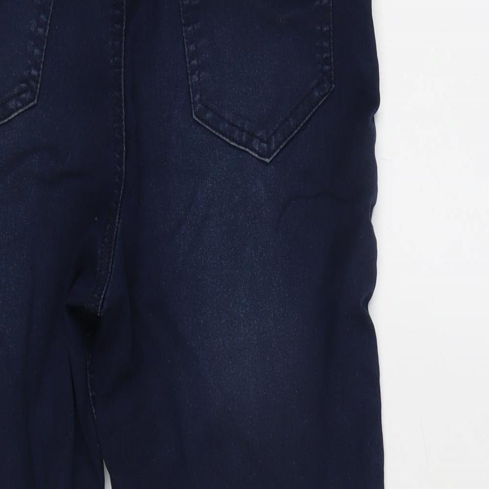 F&F Womens Blue Cotton Blend Jegging Jeans Size 12 L21 in Regular