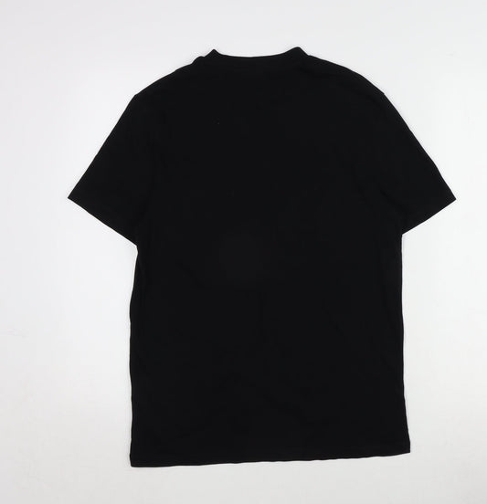 Mens UK Size S ASOS Black T-Shirt