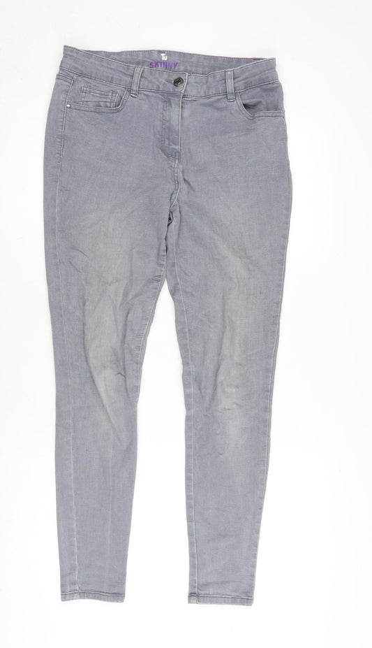 Womens UK Size 14 TU Extra-Slim Fit Skinny Grey Jeans