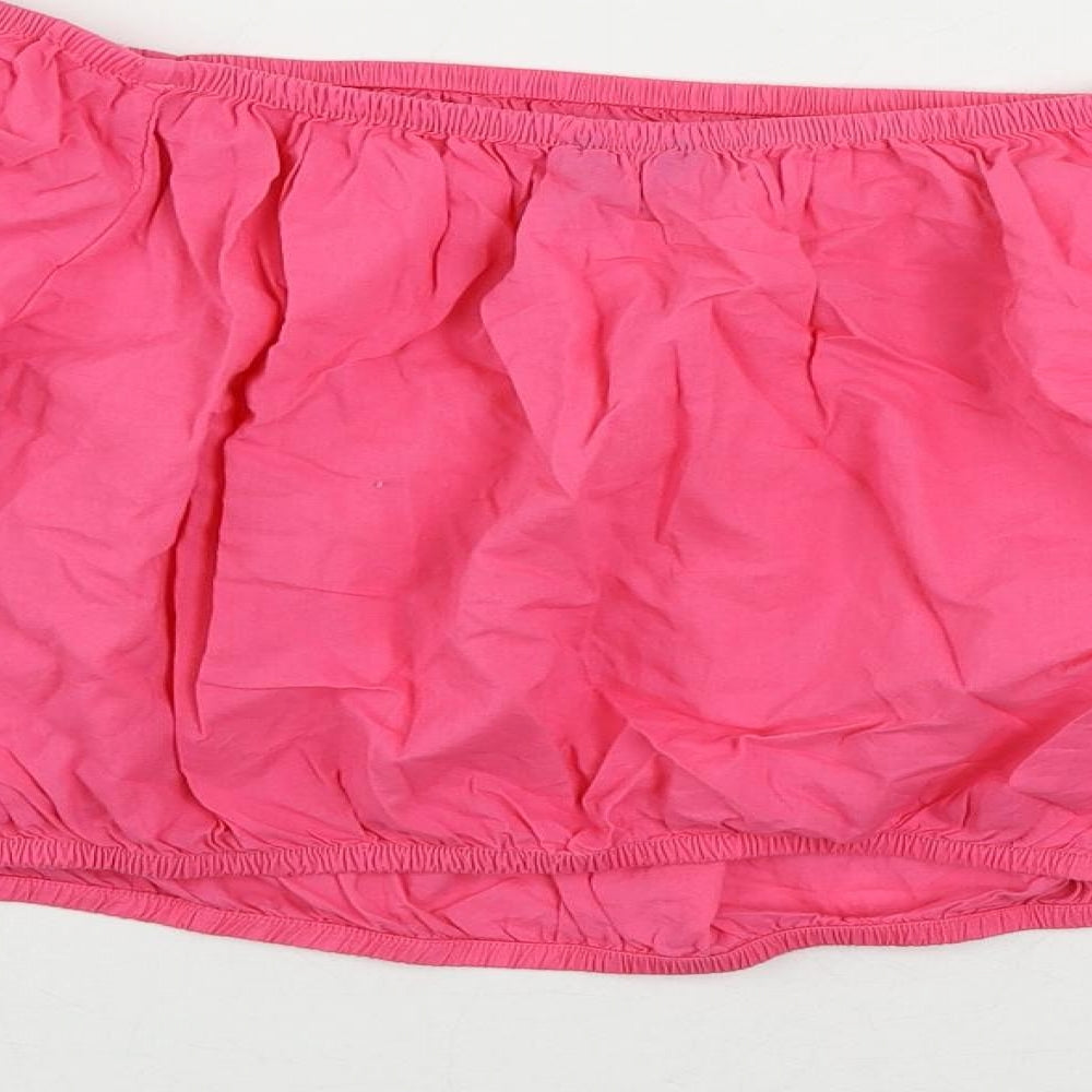 Womens UK Size 18 Marks and Spencer Pink Cropped Blouse