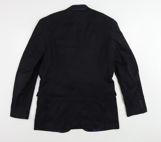 Mens UK Size 40 Marks and Spencer Regular Blue Suit Jacket